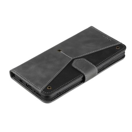 Чохол-книжка Nail Skin Feel Stitching Calf Texture Leather для Motorola Moto G05 - сірий