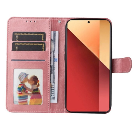 Чохол-книжка Classic Calf Texture для Xiaomi Redmi Note 13 Pro 4G / POCO M6 Pro 4G  - рожеве золото