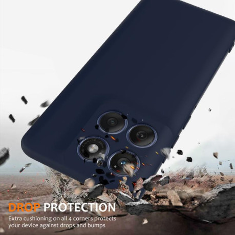 Силиконовый чехол Shockproof Silicone Magsafe для Motorola Edge 60 / 60s / 60 Fusion - синий