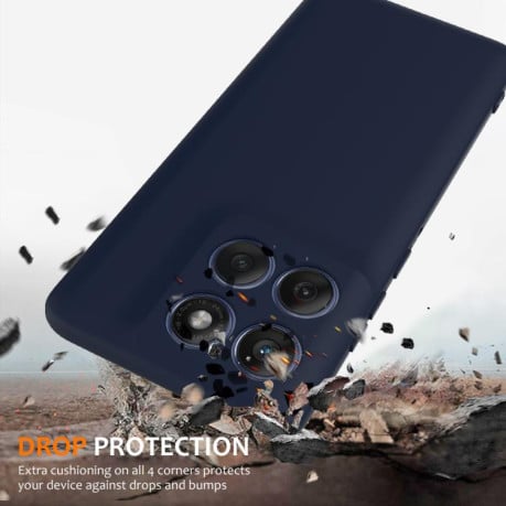Силиконовый чехол Shockproof Silicone Magsafe для Motorola Edge 60 Pro - синий