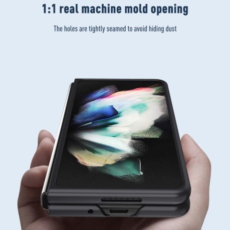 Чохол-книжка Skin Feel Frosted для Samsung Galaxy Fold4 - чорний