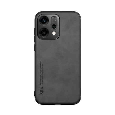 Противоударный чехол Skin Feel Magnetic на OPPO Reno14 Global - темно-серый
