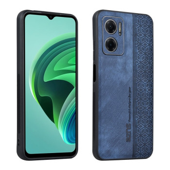 Чехол AZNS с 3D-тиснением и мягким покрытием Skin Feel на Xiaomi Redmi Note 11E/Redme 10 5G - синий