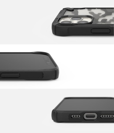 Оригинальный чехол Ringke Fusion X Design durable на iPhone 12 Pro / iPhone 12 - Camo Black