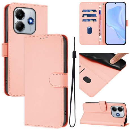 Чохол-книжка Skin Feel Solid Color Leather Xiaomi Poco M7 Pro 5G - рожевий