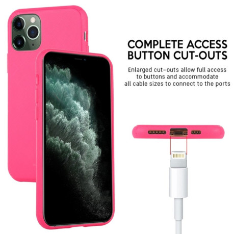 Противоударный силиконовый чехол MERCURY GOOSPERY STYLE LUX на iPhone 11 Pro Max- розовый