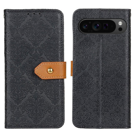 Чехол-книжка European Floral для Google Pixel 9 Pro - черный