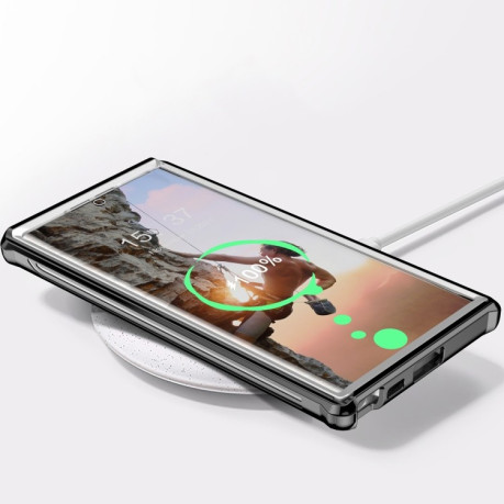 Двусторонний противоударный чехол Acrylic для Samsung Galaxy S22 Ultra 5G - черный