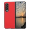 Противоударный чехол Cross Pattern Slim для Samsung Galaxy Fold4 - красный