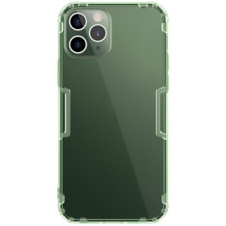 Противоударный силиконовый чехол NILLKIN Nature на iPhone 12/12 Pro - зеленый