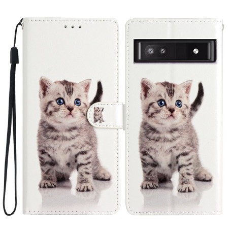 Чехол-книжка Colored Drawing Pattern для Google Pixel 9a - разноцветные