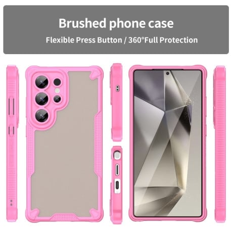 Протиударний чохол Armor Glaze PC Hybrid для Samsung Galaxy S25 Ultra 5G - рожевий