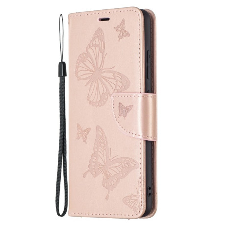 Чохол-книжка Butterflies Pattern Samsung Galaxy A32 4G - рожеве золото