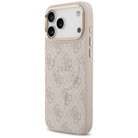 Оригінальний чохол Guess 4G PU Classic Logo з MagSafe на iPhone 17 Pro Max - Pink