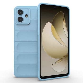 Силіконовий чохол Magic Flannel для Samsung Galaxy A07 4G - блакитний