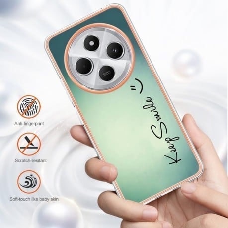 Протиударний чохол Electroplating IMD для Xiaomi Redmi 14C 4G/Poco C75/Redmi A4 5G - Smile