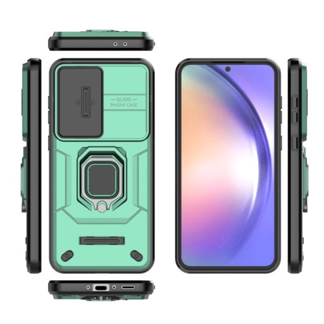 Протиударний чохол Sliding Camshield  для Samsung Galaxy A56 5G - зелений