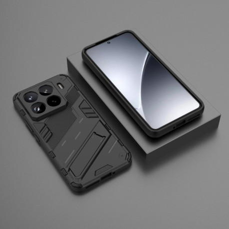 Противоударный чехол Punk Armor для Xiaomi 15 Pro 5G - черный