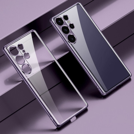 Чохол SULADA Electroplating Frosted TPU на Samsung Galaxy S25 Ultra 5G - фіолетовий