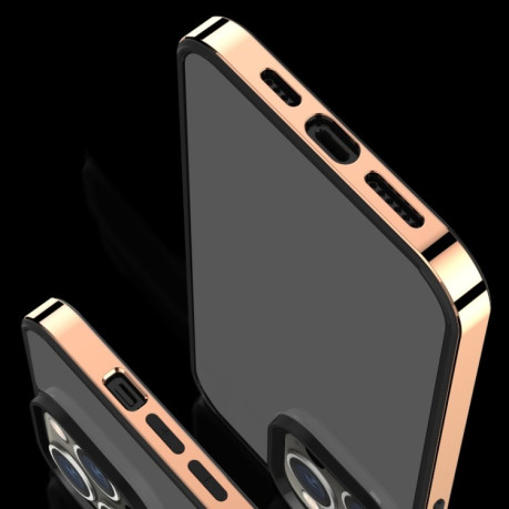 Противоударный чехол 3 in 1 Electroplated Frame Phantom на  iPhone 14 Plus - золотой