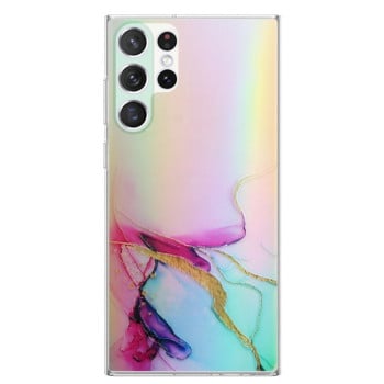 Протиударний чохол Laser Marble для Samsung Galaxy S23 Ultra 5G - зелений