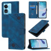 Чехол-книжка Skin-feel Embossed для Realme Narzo 50 5G / Realme V23 - синий