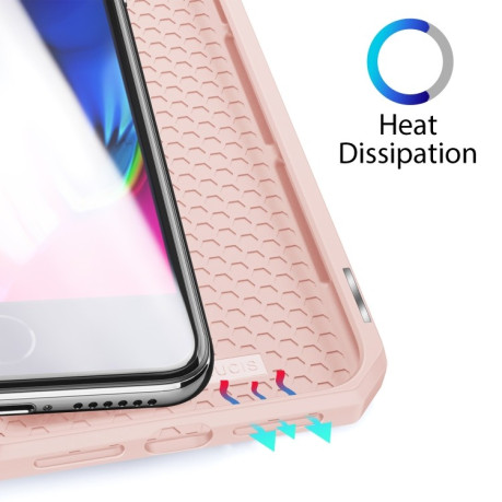 Чехол-книжка DUX DUCIS Skin X Series на iPhone SE 3/2 2022/2020/8/7 - розовый