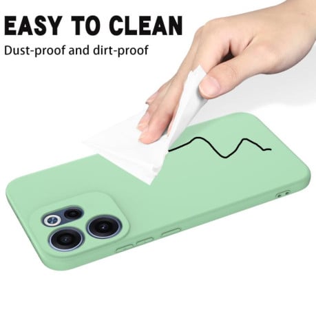 Силіконовий чохол Solid Color Liquid Silicone для OPPO Reno15 F / Reno15 FS 5G — зелений