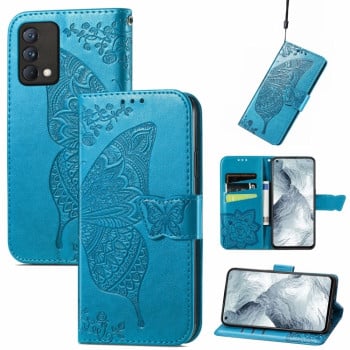Чохол-книжка Butterfly Love Flower Embossed на Realme GT Master - синій