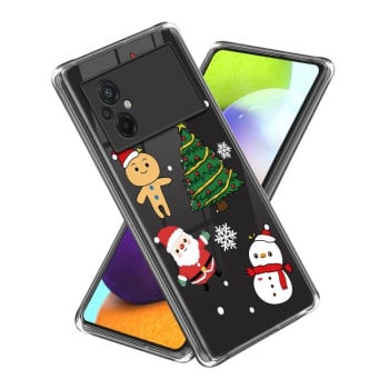Противоударный чехол Christmas Patterned для Xiaomi Poco M5 - Snowflake Christmas Tree