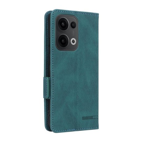 Чехол-книжка Magnetic Clasp Flip для OPPO Reno13 Pro - зеленый