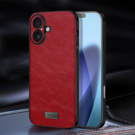 Чехол SULADA гибрид Handmade на iPhone 17 - красный