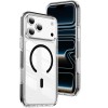 Прозрачный магнитный чехол Crystal Shield Clear Magnetic Acrylic Hybrid TPU на iPhone 18 Pro Max — чёрный