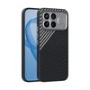 Ультратонкий чехол ABEEL C Carbon Fiber Series 6D Micro Relief MagSafe для Xiaomi Redmi K90 Pro Max/Poco F8 Ultra — чёрный/серый