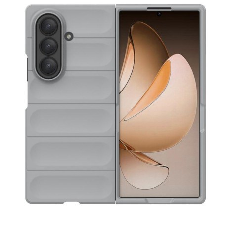 Силиконовый чехол Magic Flannel для Samsung Galaxy Fold 7 5G - серый