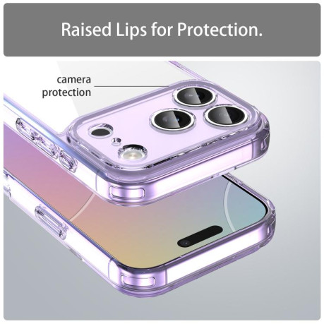 Чехол PC Hybrid TPU Airbag Shockproof для iPhone 17 Pro - фиолетовый