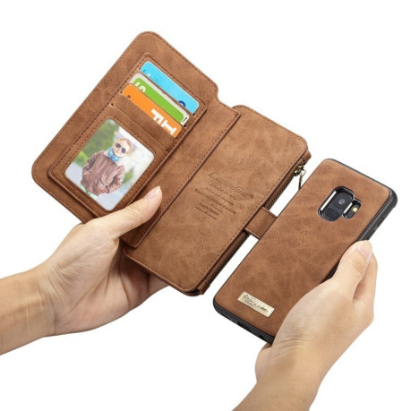 Шкіряний чохол-гаманець CaseMe на Samsung Galaxy S9+/G965 Crazy Horse Texture