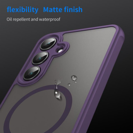 Чохол Fan Dun Series гібрид з Magsafe та захистом камери на Samsung Galaxy S25 FE 5G - фіолетовий