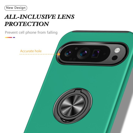 Противоударный чехол HMC 360 Degree Rotating Holder для Google Pixel 9 Pro - зеленый