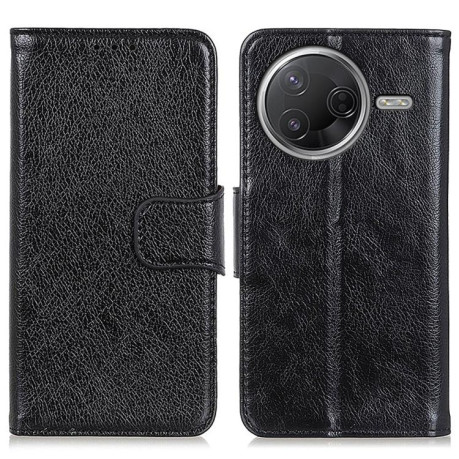 Чохол-книга Mirren Crazy Horse для Xiaomi Poco F7 Pro / F7 Ultra Global - чорний