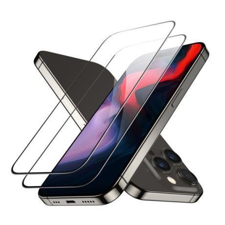 Комплект захисного скла ESR Armorite Tempered Glass для iPhone 15 Pro - Black
