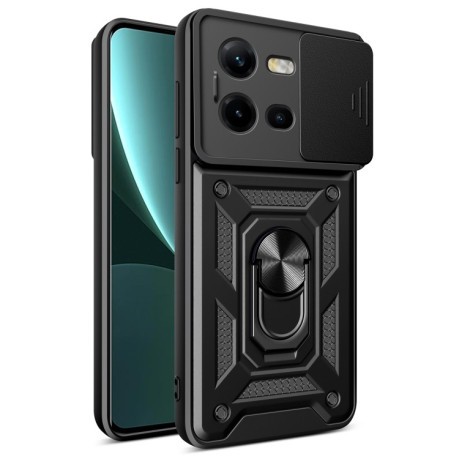 Протиударний чохол Sliding Camshield для Vivo V25 5G/V25e 4G/X80 Lite 5G - чорний