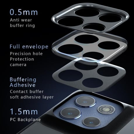 Чохол Armor Precise Hole гібрид на Motorola Moto G86/G86 Power 5G - прозорий