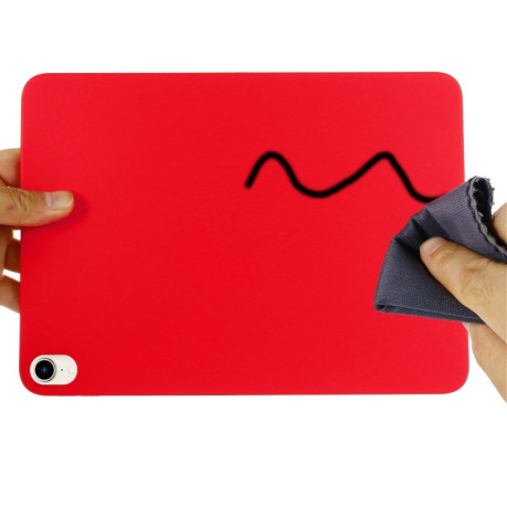 Противоударный чехол Solid Color Liquid Silicone для iPad mini 6 - красный