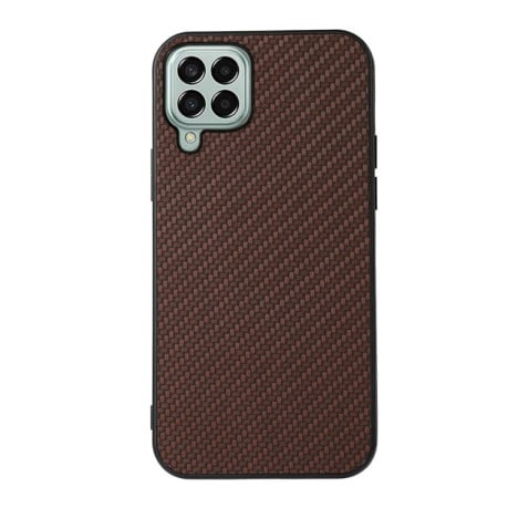 Протиударний чохол Carbon Fiber Skin для Samsung Galaxy M33 5G - коричневий