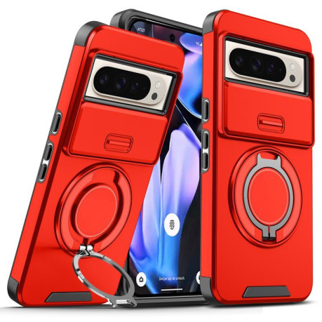 Протиударний чохол Sliding Camshield Ring Holder для Google Pixel 10 Pro XL - червоний