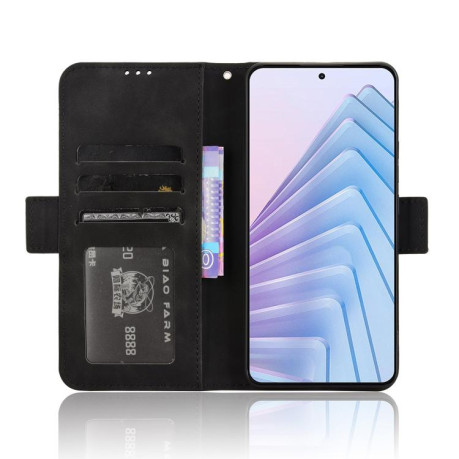 Чехол-книжка Skin Feel Calf на Xiaomi Redmi Note 14 4G 164.84mm EU Version - черный