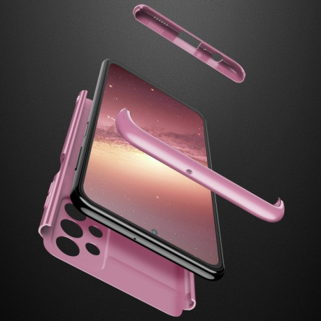 3D чехол GKK Three Stage Splicing Full Coverage на Samsung Galaxy A13 4G - розовое золото