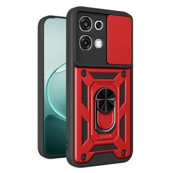 Противоударный чехол Sliding Camshield на OPPO A6 Pro 4G / 5G / F31 5G — красный