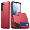 Противоударный чехол Armor Slide Card Slot для Samsung Galaxy S22 Plus 5G - красный